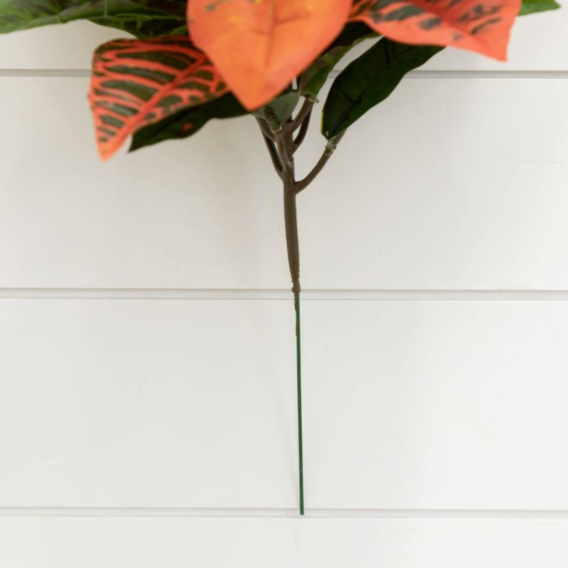 17-Inch Garden Croton Artificial Plant (Real Touch) (Set of 6)