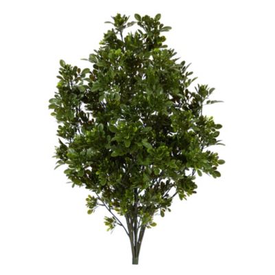 2.5-Foot Tea Leaf Artificial Plant UV Resistant (Indoor/Outdoor)