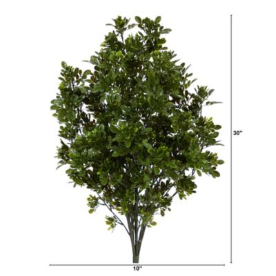2.5-Foot Tea Leaf Artificial Plant UV Resistant (Indoor/Outdoor)