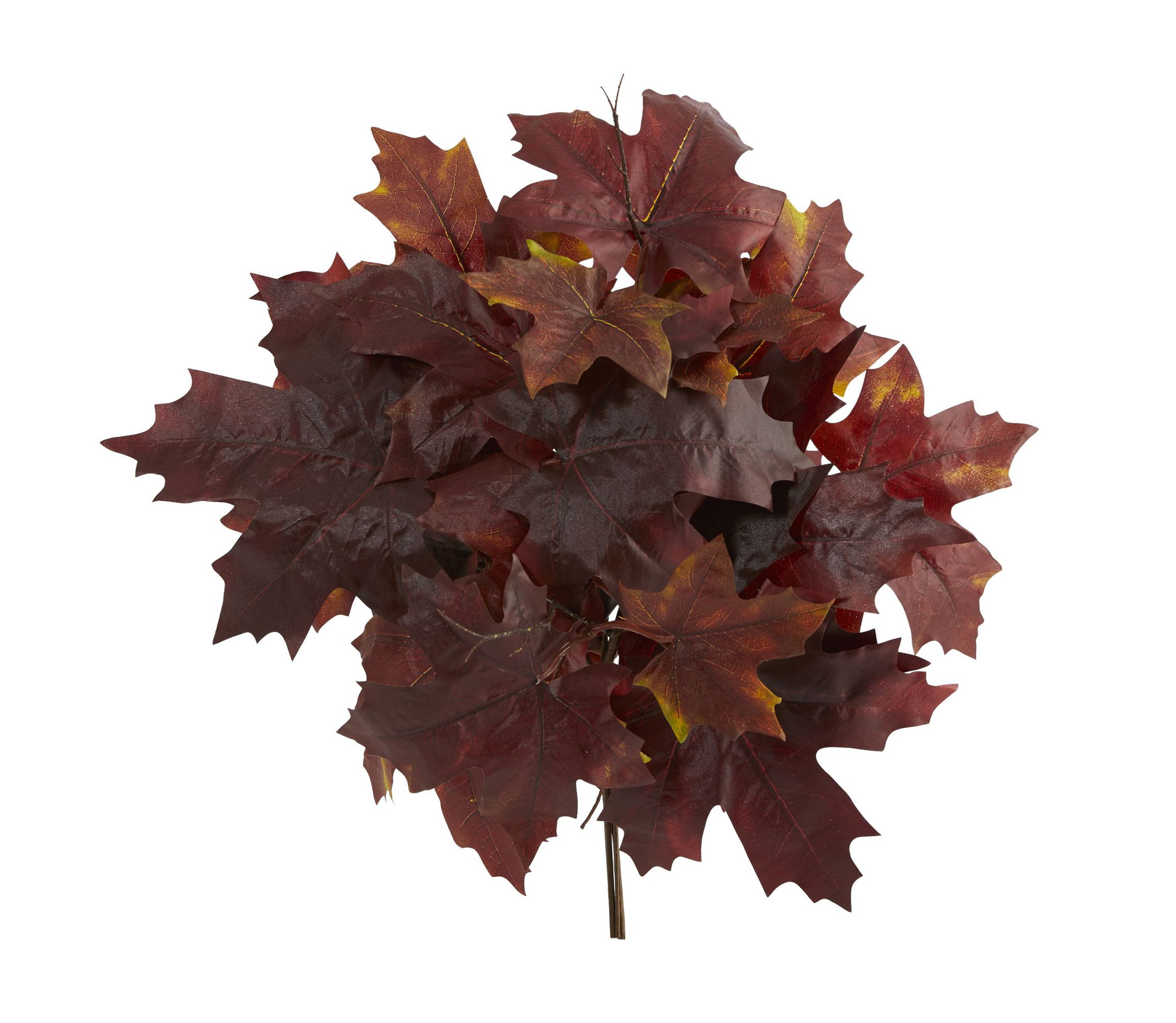 18-Inch Autumn Maple Leaf Artificial Flower (Set of 2)