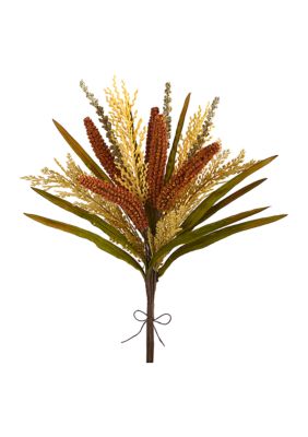 23 Inch Sorghum Harvest Artificial Bush Flower (Set of 3)