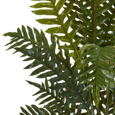 4-Foot Evergreen Plant in Metal Planter