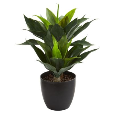 Nearly Natural 21-Inch Agave Artificial Plant, Green