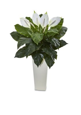 Nearly Natural Spathiphyllum Artificial Plant, Green