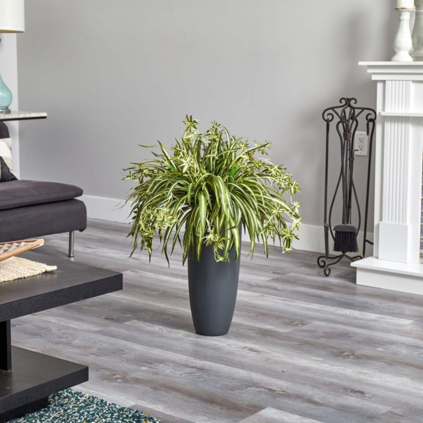 33-Inch Spider Artificial Plant in Cylinder Planter