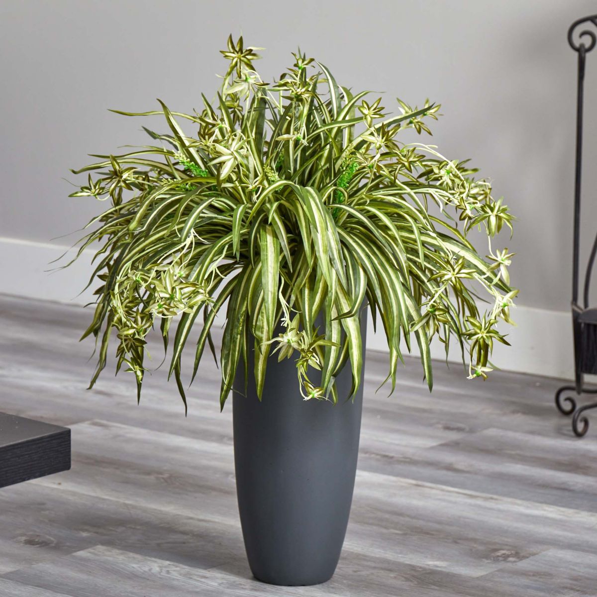 33-Inch Spider Artificial Plant in Cylinder Planter