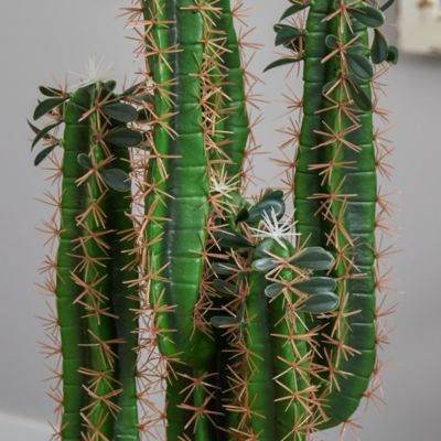 2.5-Foot Cactus Artificial Plant in Bowl Planter