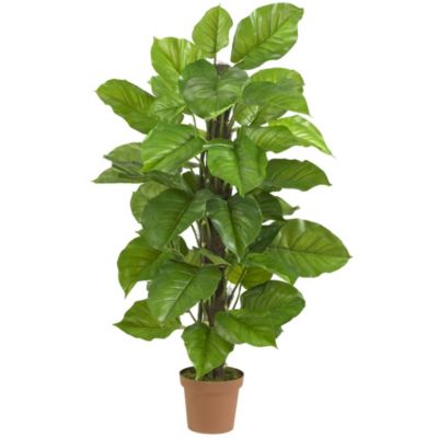 Nearly Natural 52" Large Leaf Philodendron Silk Plant (Real Touch), Green