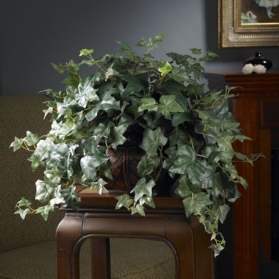 Puff Ivy with Vase Silk Plant