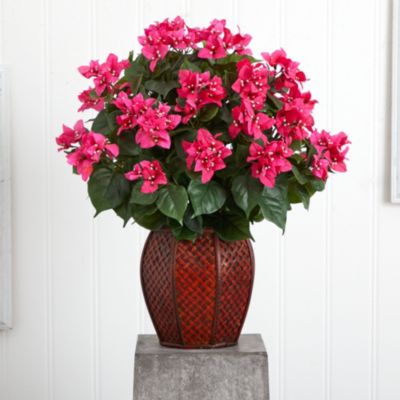 Bougainvillea Silk Plant with Vase