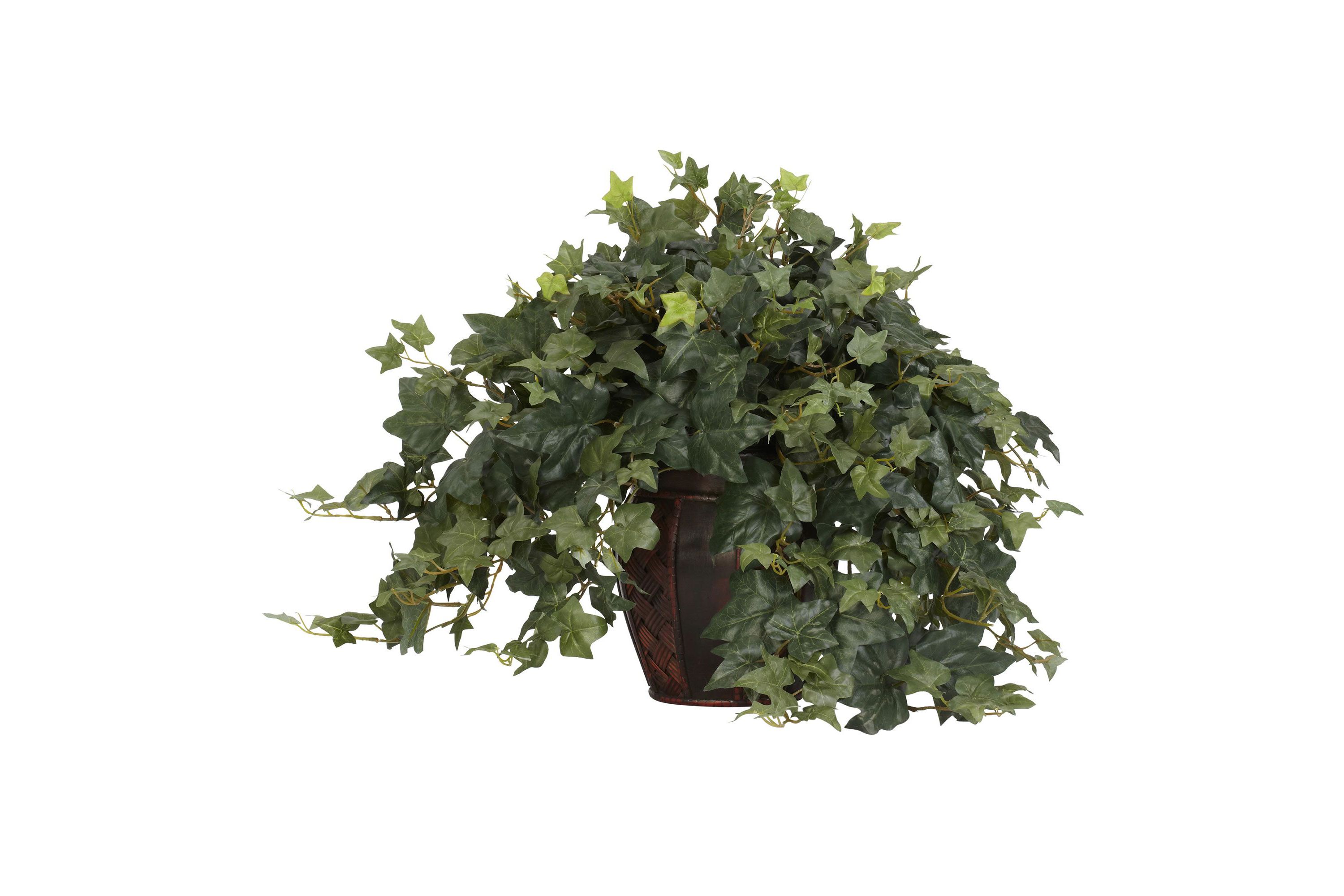 Puff Ivy with Decorative Vase Silk Plant