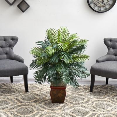 Areca Silk Plant with Decorative Planter 