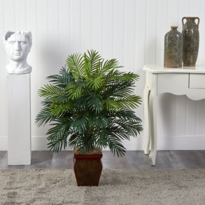 Areca Silk Plant with Decorative Planter 