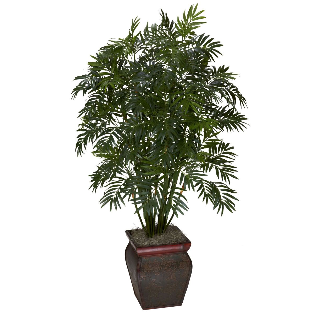 Mini Bamboo Palm with Decorative Vase
