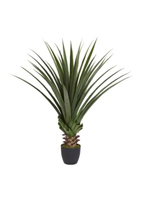 Nearly Natural 4-Foot Spiked Agave Plant, Green