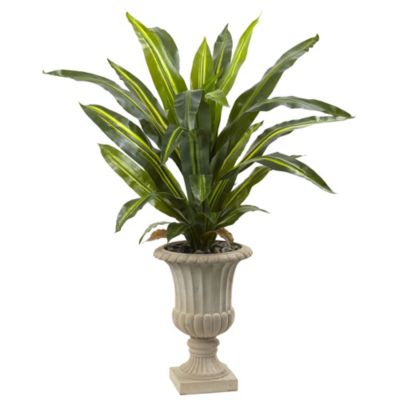Nearly Natural 5-Foot Dracaena Plant with Urn (Real Touch)