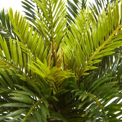 Cycas Artificial Plant in White Planter