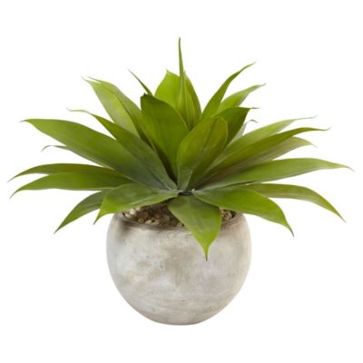 24-Inch Agave Artificial Plant in Sand Colored Bowl