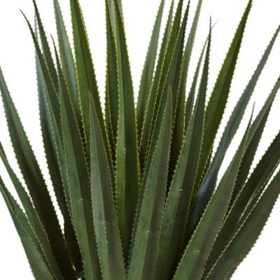 Spiked Agave Artificial Plant in Sand Colored Bowl (Indoor/Outdoor)