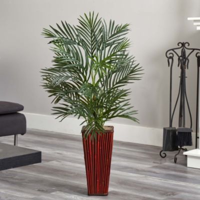 Areca Artificial Palm in Bamboo Planter