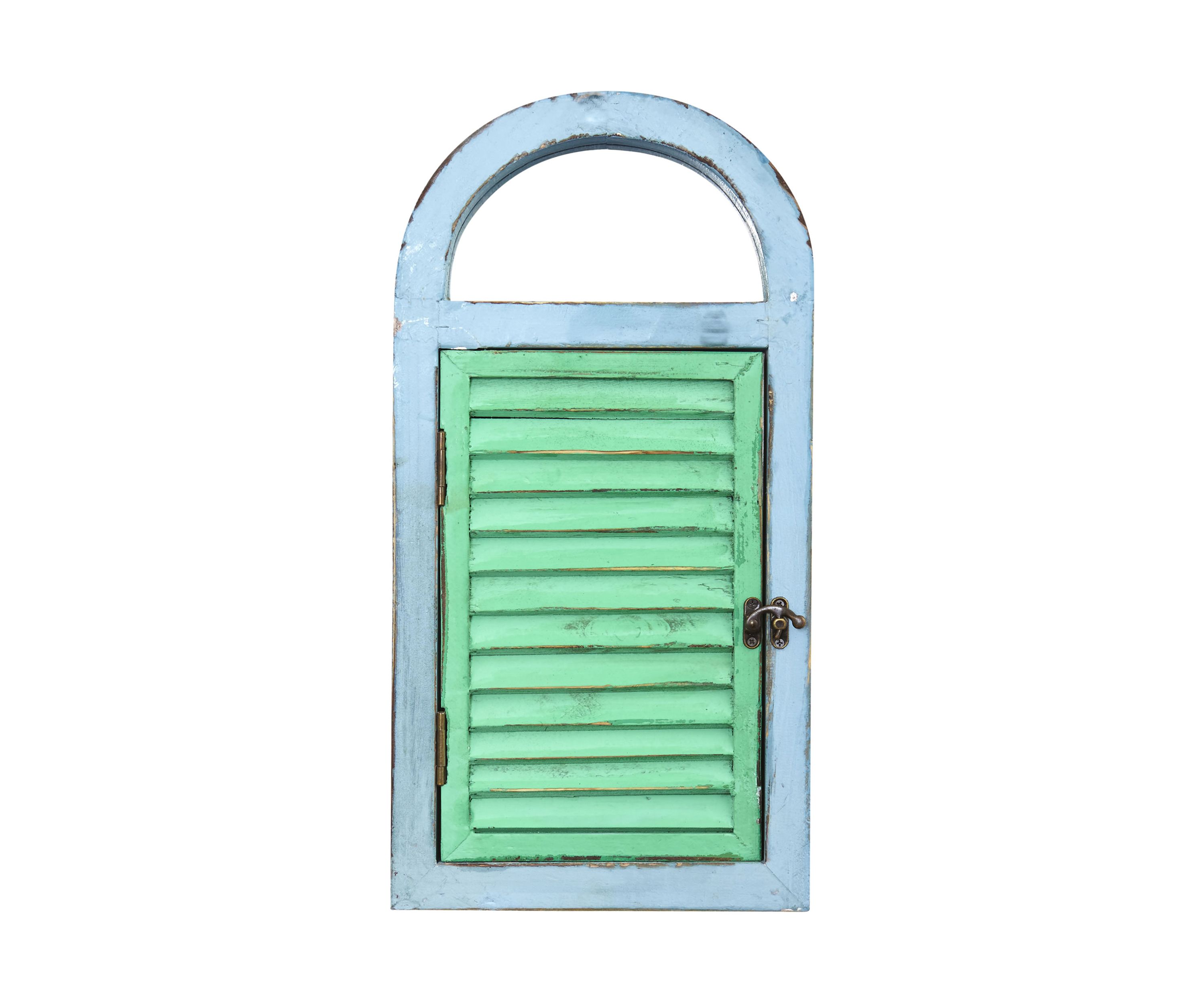 Vintage Window Shutter and Mirror Wall Décor