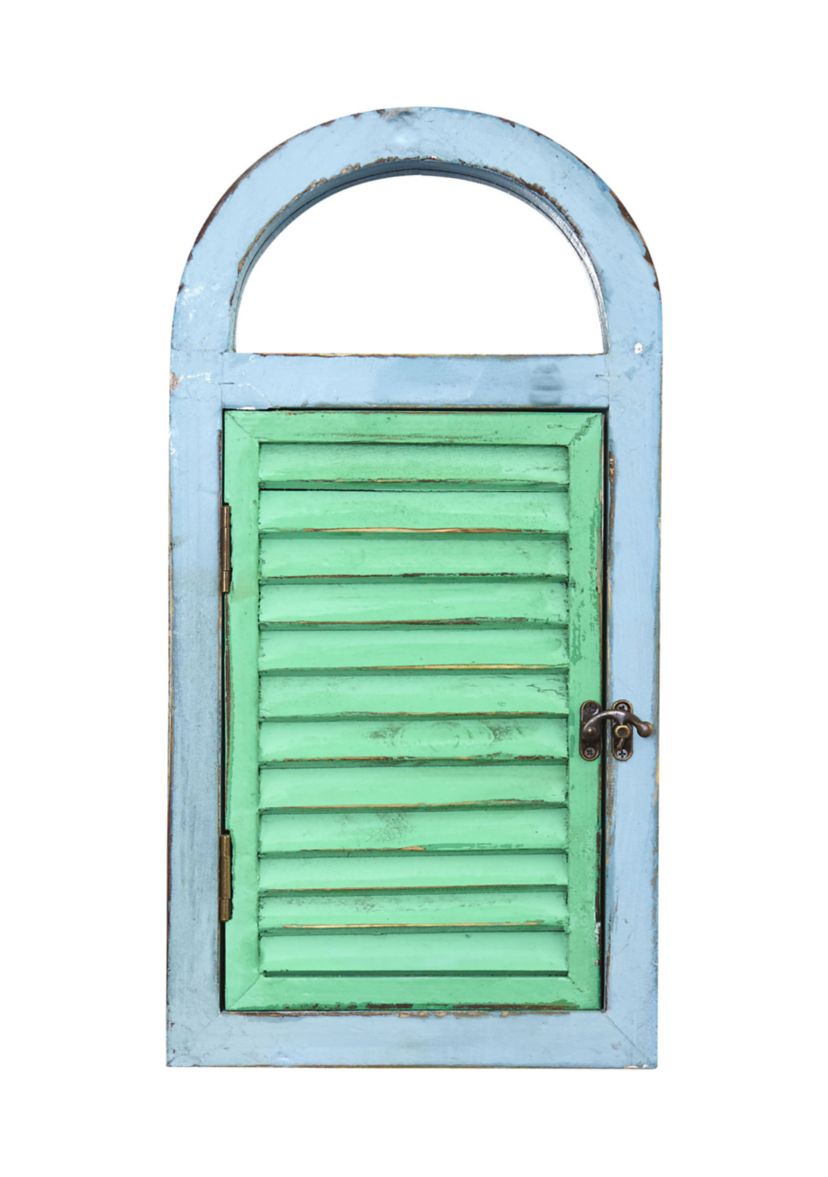 Vintage Window Shutter and Mirror Wall Décor