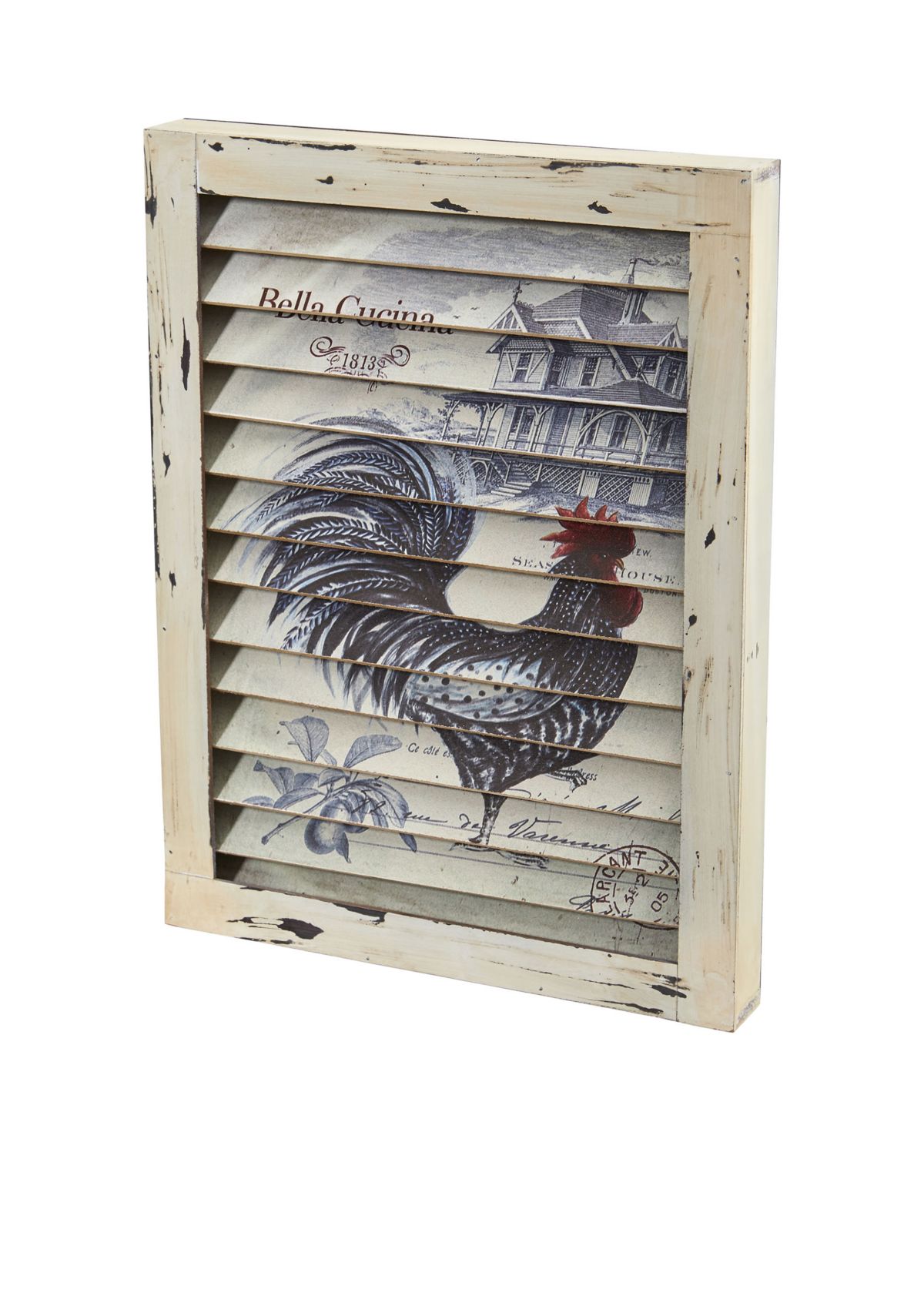 Rooster Window Shutter Wall Decor