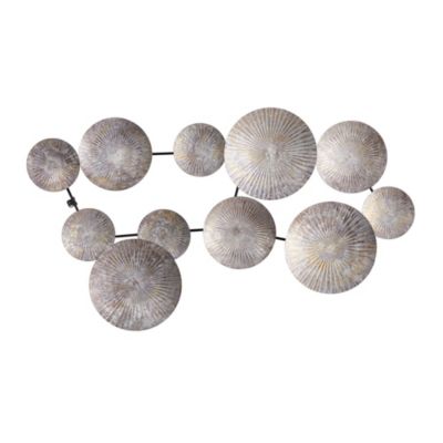 Nearly Natural 3-Foot x 2-Foot Galvanized Textured Plates Antique Wall Art