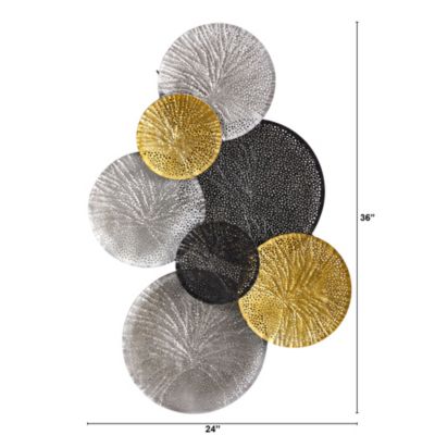 3-Foot x 2-Foot Layered Metal Wall Art Decor