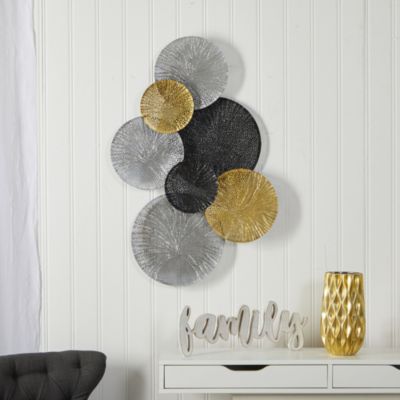 3-Foot x 2-Foot Layered Metal Wall Art Decor