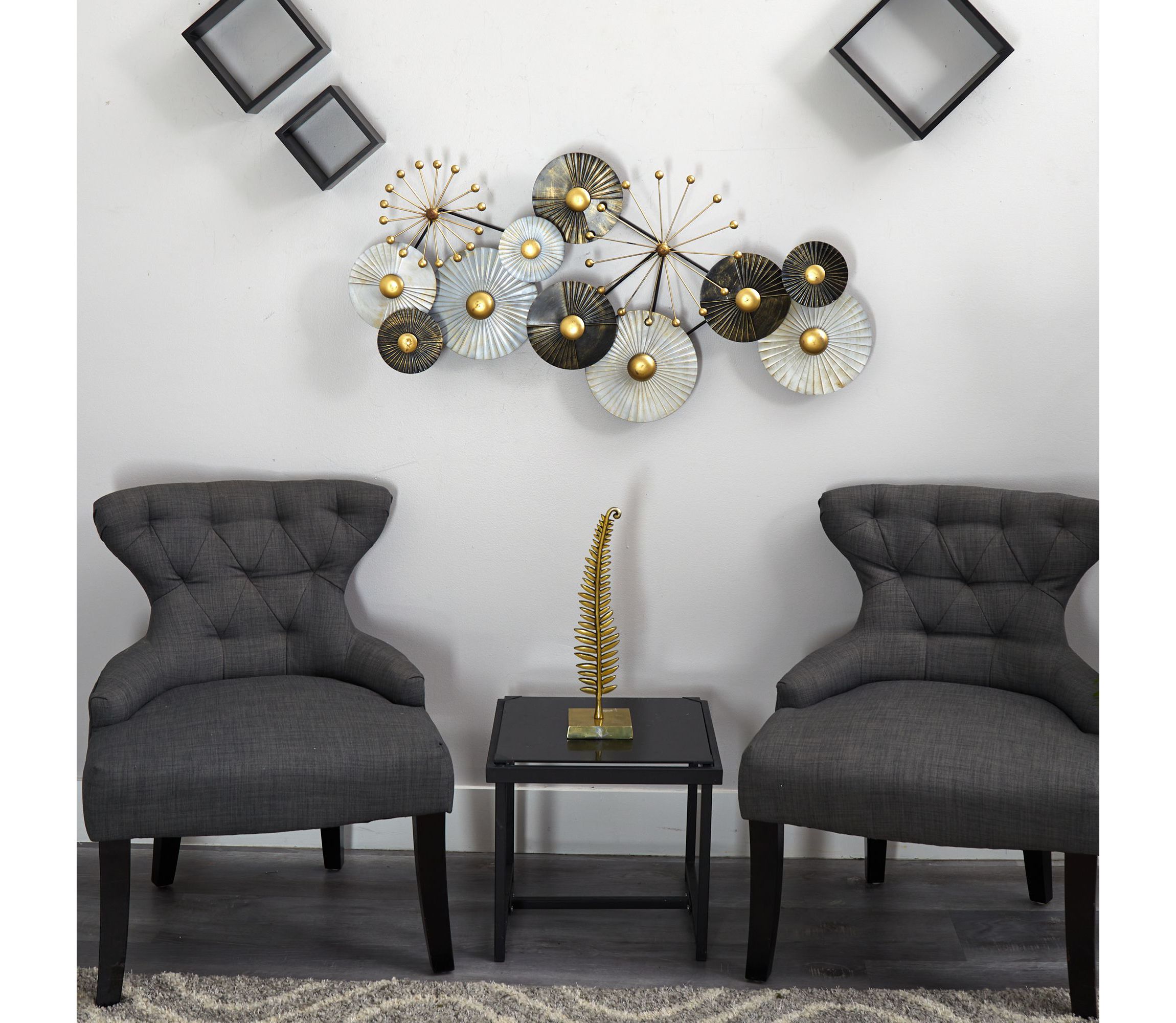 3.5-Foot x 2-Foot Urban Layered Metal Wall Art Decor
