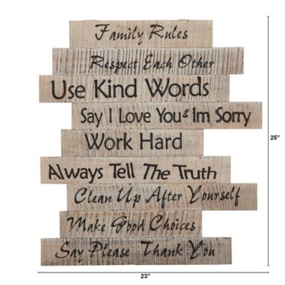 25-Inch Farmhouse Wood Inspirational Wall Art Decor