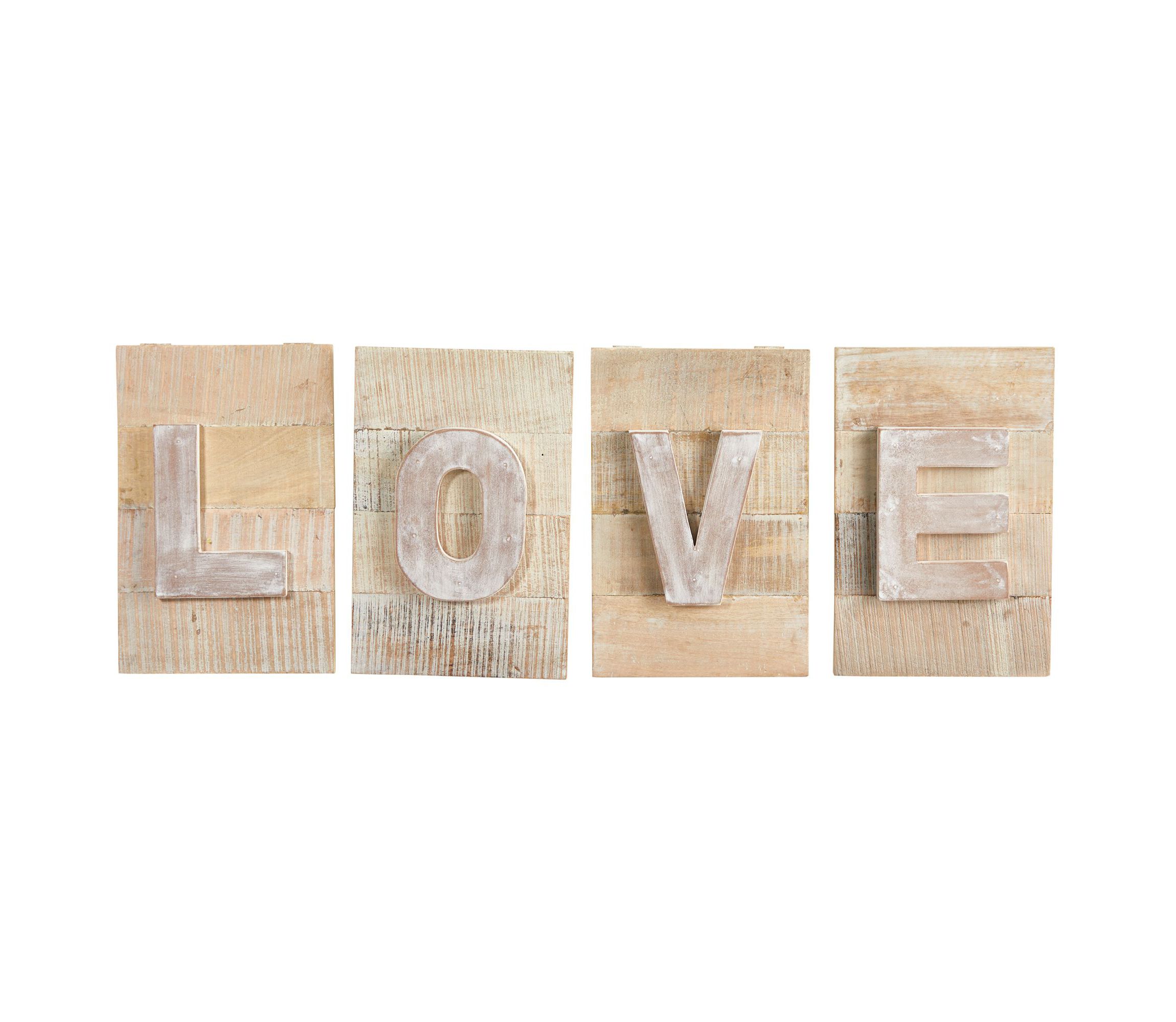 40-Inch Rustic Farmhouse LOVE Wall Art Decor