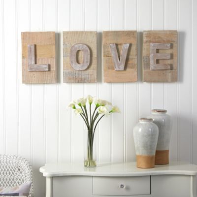 40-Inch Rustic Farmhouse LOVE Wall Art Decor