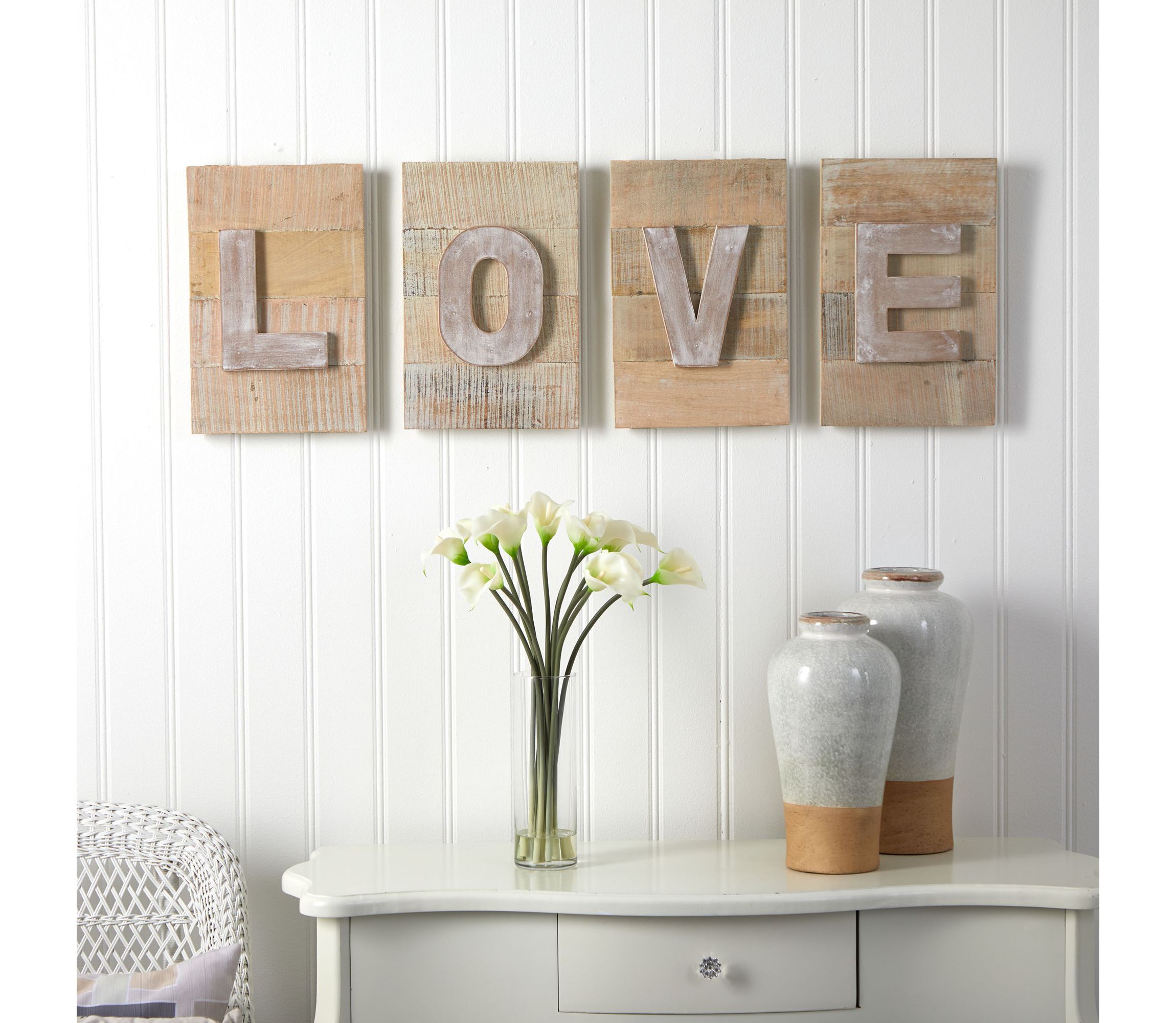 40-Inch Rustic Farmhouse LOVE Wall Art Decor