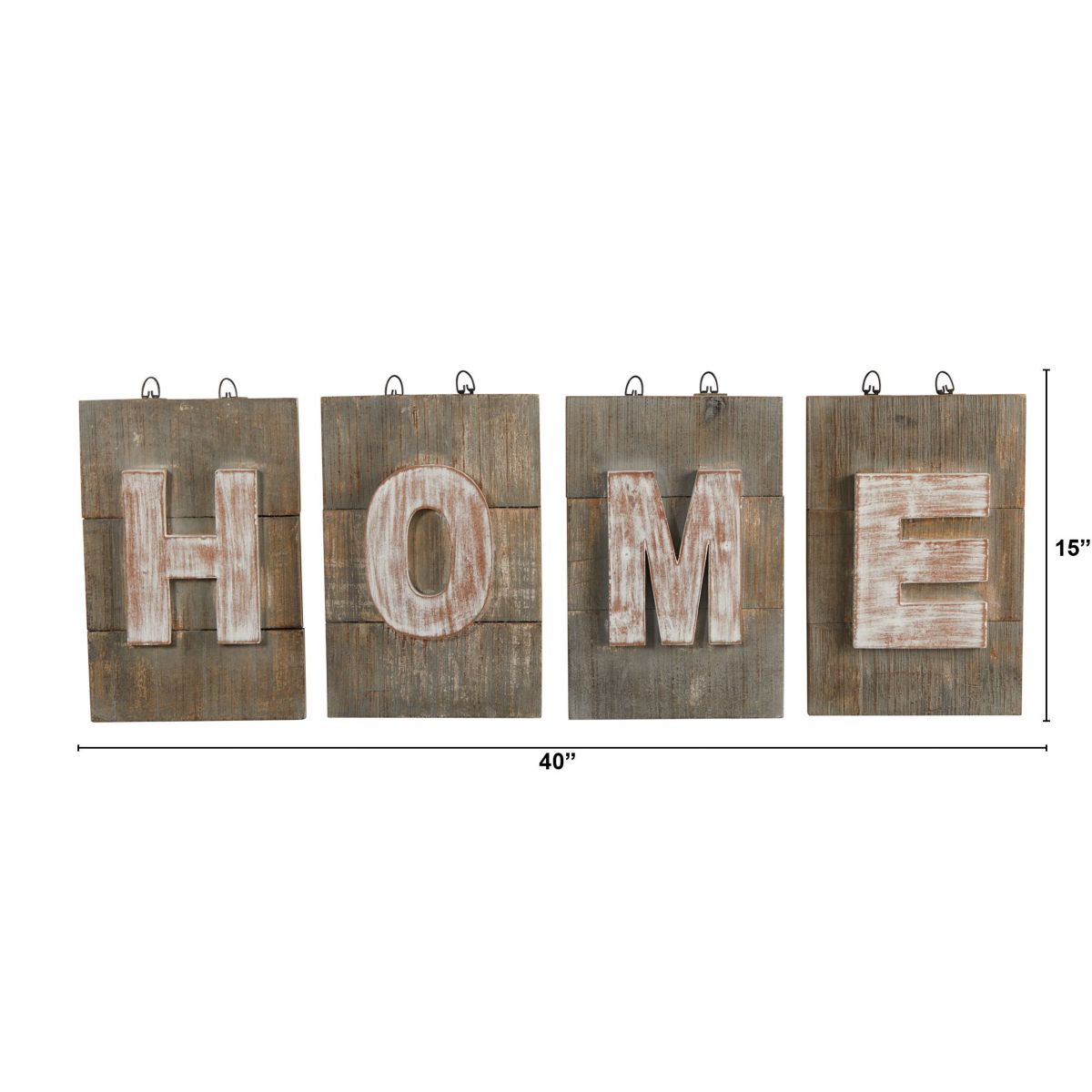 40-Inch Rustic Farmhouse HOME Wall Art Decor