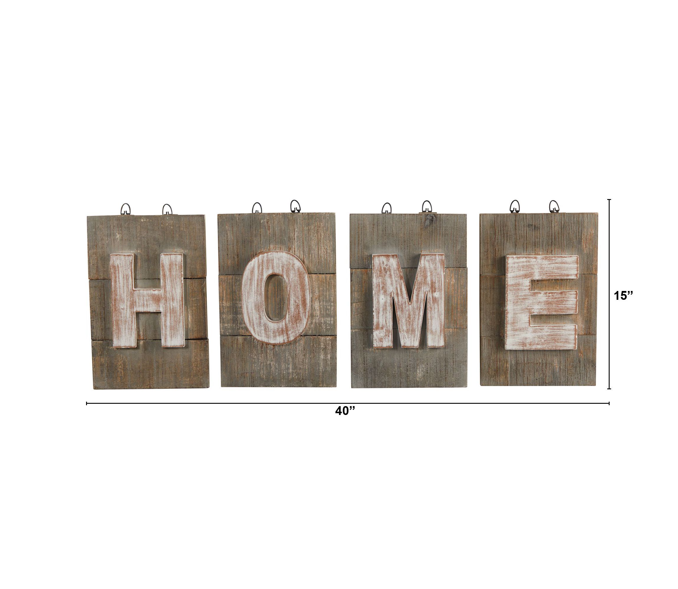 40-Inch Rustic Farmhouse HOME Wall Art Decor