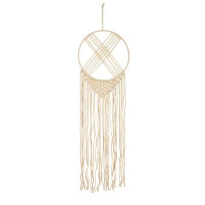 30-Inch Boho Chic Woven Dreamcatcher Macrame Wall Art Décor