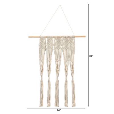 2.5-Foot x 2-Foot Hand Woven Macrame Wall Hanging Decor