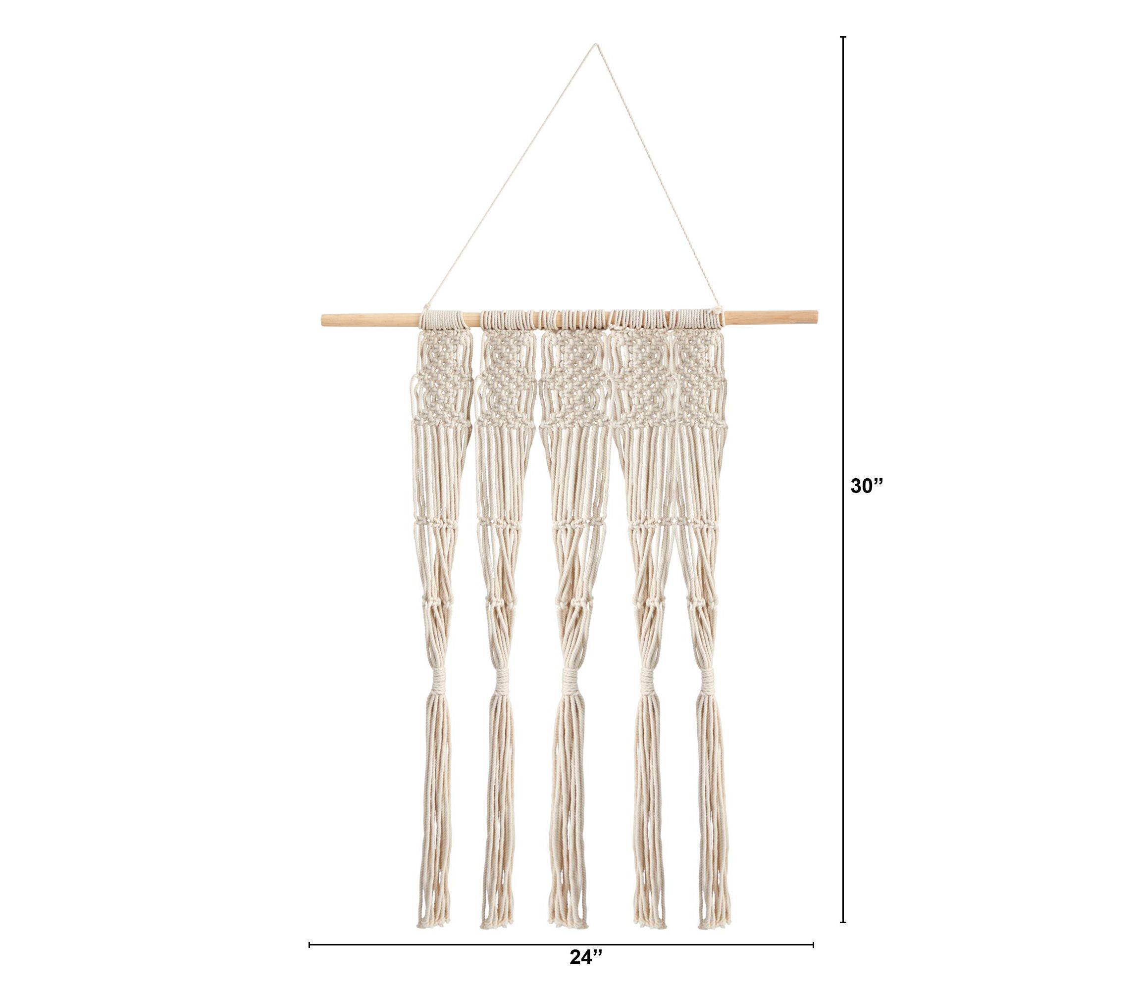 2.5-Foot x 2-Foot Hand Woven Macrame Wall Hanging Decor