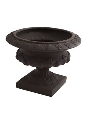 Iron finish Decorative Urn Indoor/Outdoor