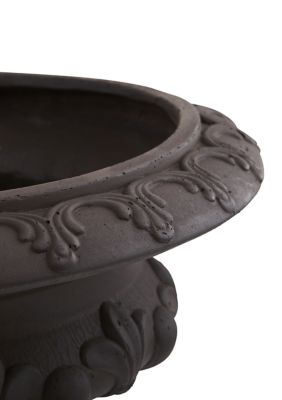 Iron finish Decorative Urn Indoor/Outdoor