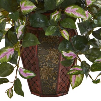 Hoya Artificial Plant in Decorative Planter