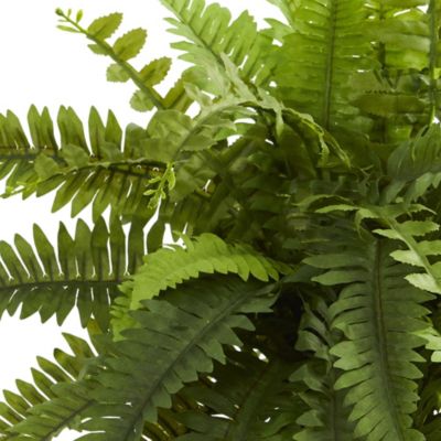 Nearly Natural 50in. Giant Boston Fern Artificial Plant in Hanging Cone