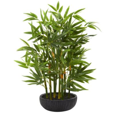 Nearly Natural 20-Inch Bamboo Artificial Plant, Green