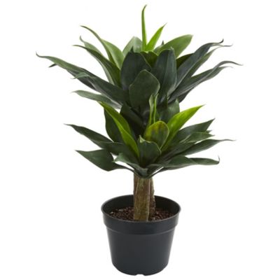 Nearly Natural 29-Inch Double Agave Succulent Artificial Plant, Green