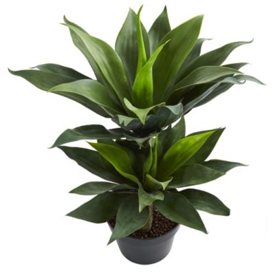 29-Inch Double Agave Succulent Artificial Plant