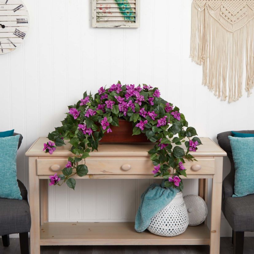 Bougainvillea Artificial Plant in Decorative Planter
