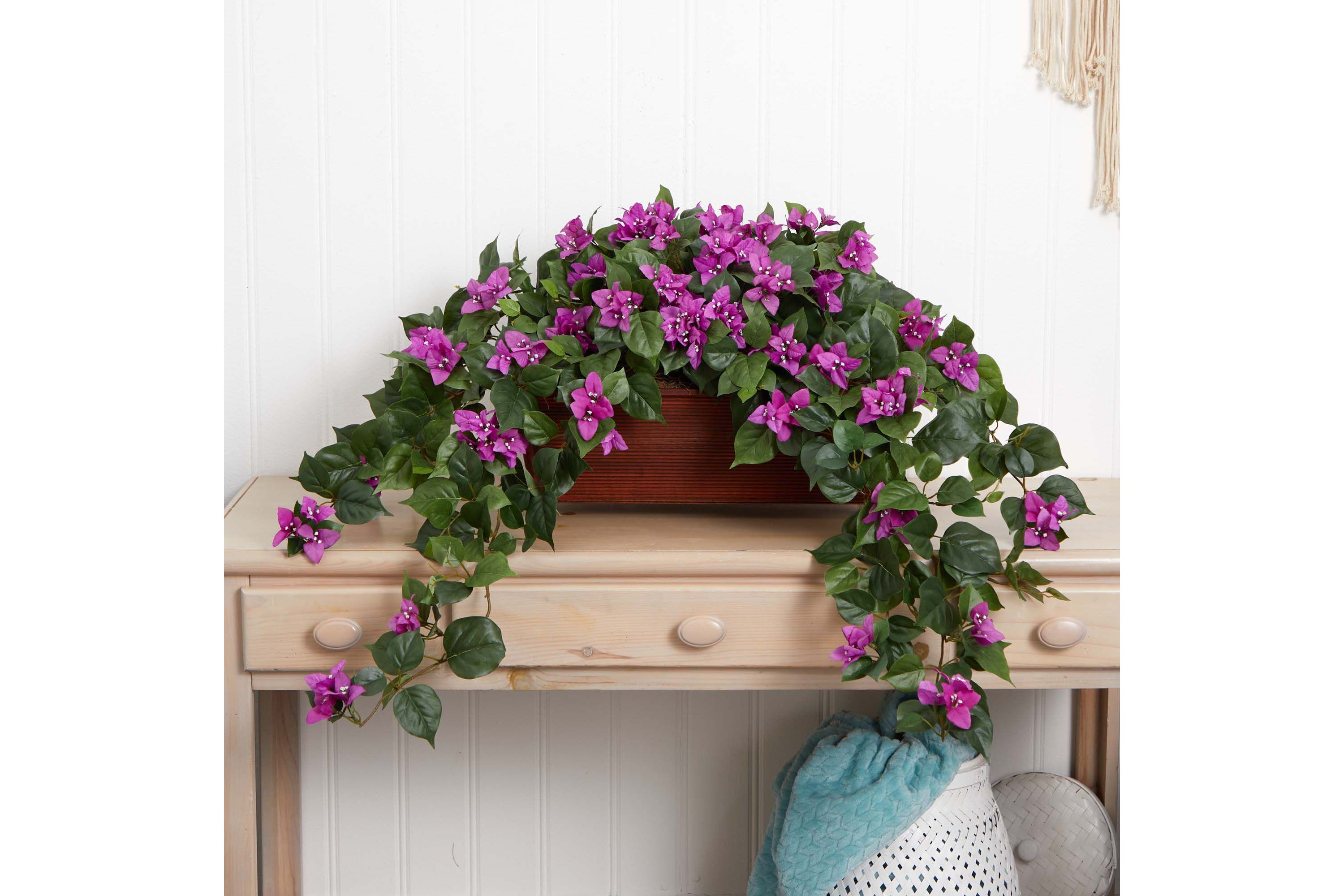 Bougainvillea Artificial Plant in Decorative Planter