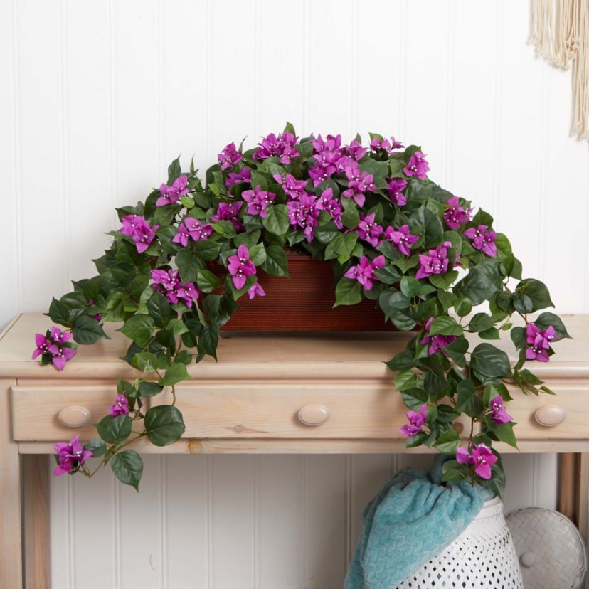 Bougainvillea Artificial Plant in Decorative Planter